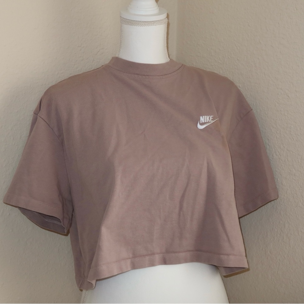 Nike Women's Taupe Crop Top